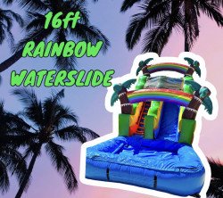 16ft Rainbow Waterslide