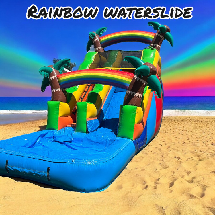 16ft Rainbow Waterslide